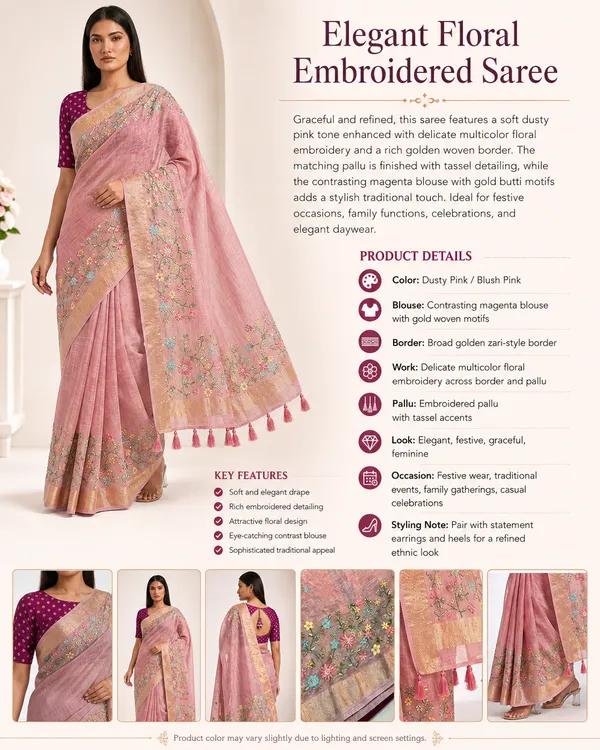 Elegant_Pastel_Pink_Floral_Embroidered_Saree_With_Blouse_Piece
