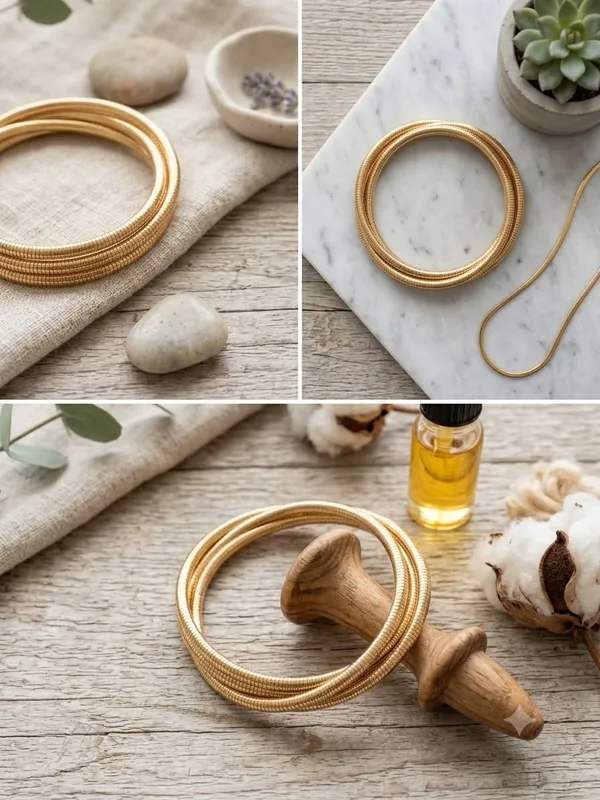 Gold_Coil_Bracelet_For_Women