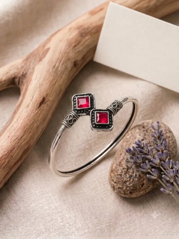 Oxidized_Silver-Tone_Adjustable_Stone_Bracelet_for_Women