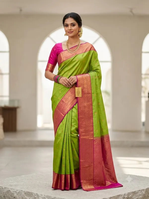 Maharashtrian_royal_elegance_to_your_ethnic_wardrobe_with_this_beautiful_Paithani_Style_Saree_Collection_With_Blouse_Piece