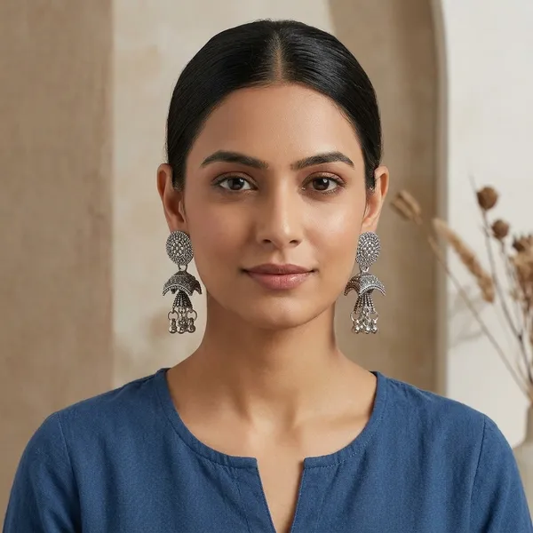 Silver_Oxidized_Jhumka_Drop_Earrings_For_Women