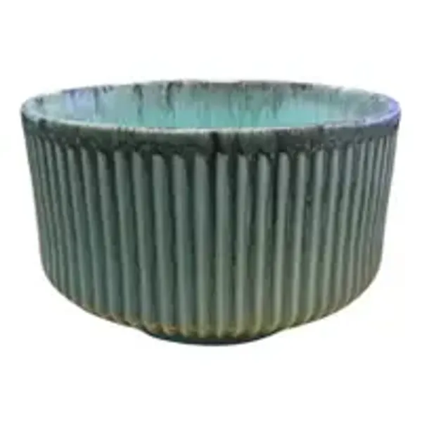 Seafoam_Ribbed_Ceramic_Storage_Serving_Bowl_8_X_5_Inches