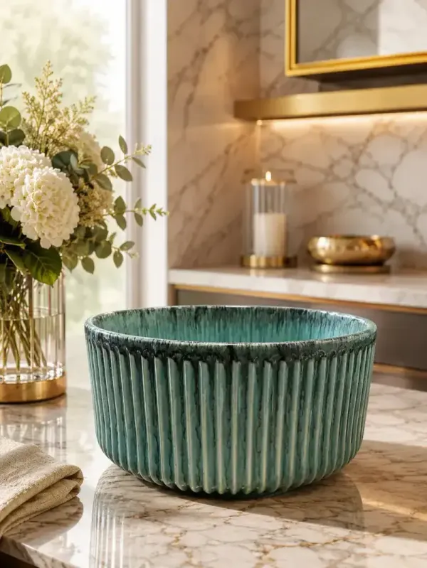 Seafoam_Ribbed_Ceramic_Storage_Serving_Bowl_8_X_5_Inches