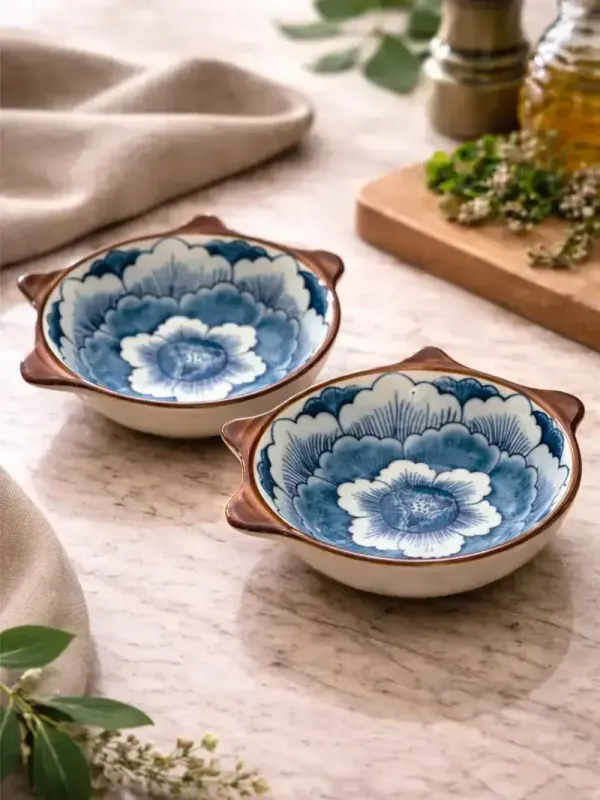 Indigo_Petal_Artisan_Sauce_Bowl_Set_Of_2