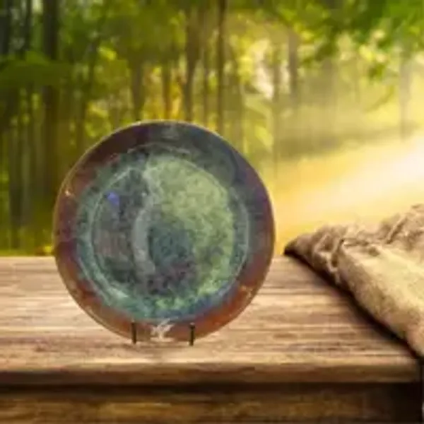 Round_Handcrafted_Plate_Desert_Green_11_5