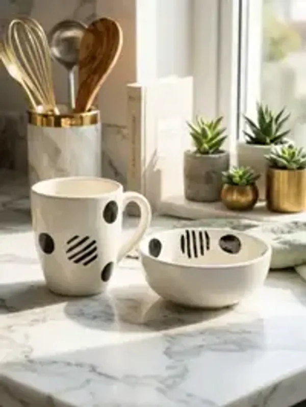 Monochrome_Snack_Bowl_Mug_Combo_Set