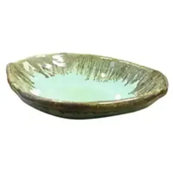 Oval_Semi_Engraved_Dessert_Green_Oceanic_Whisper_8_5_X_6_Inches