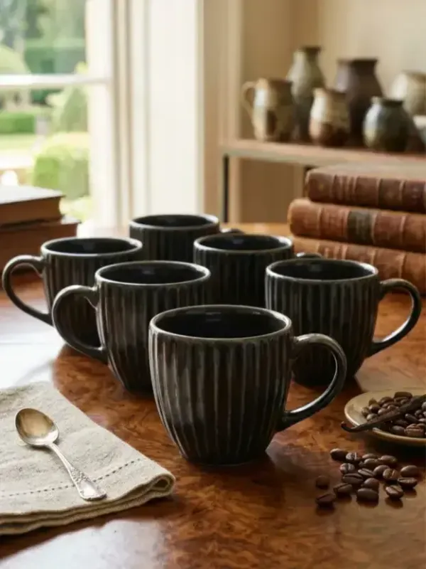 Midnight_Ribbed_Ceramic_Mug_Set_Set_Of_6_Pcs