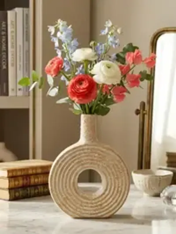 Sandstone_Ripple_Ring_Ceramic_Vase_8_Inches