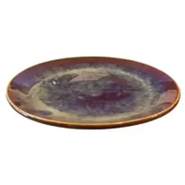 Round_Handcrafted_Plate_Dessert_Green_8_5