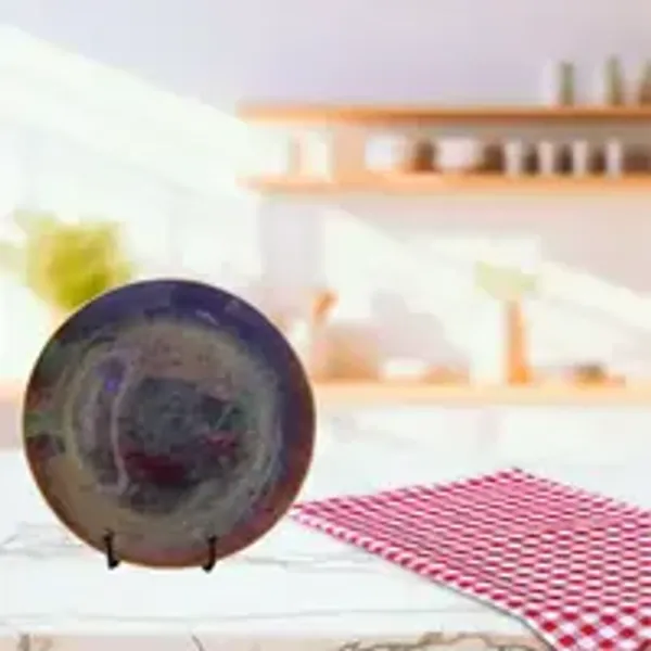Round_Handcrafted_Plate_Dessert_Green_8_5
