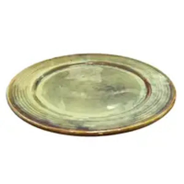 Round_Border_Georgian_Shape_Handcrafted_Plate_Dessert_Green_11