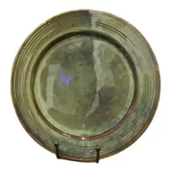 Round_Border_Georgian_Shape_Handcrafted_Plate_Dessert_Green_11