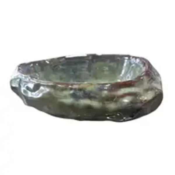 Oval_Stone_Art_Deep_Platter_Bowl_Dessert_Green_8_X_6_Inches