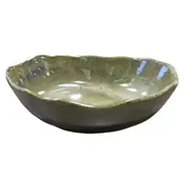 Oval_Wavery_Border_Semi_Deep_Platter_Bowl_Dessert_Green_7x6_Inches