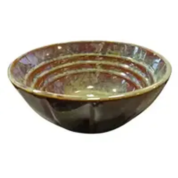 Fluted_Line_Round_Dessert_Green_Bowl_7_5_Inches