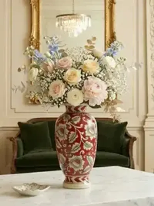 Ruby_Blossom_Handcrafted_Decorative_Vase