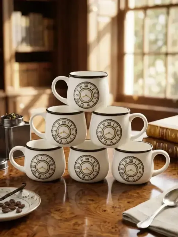 Vintage_Clock_Print_Ceramic_Mug_Set_Set_Of_6_Pcs