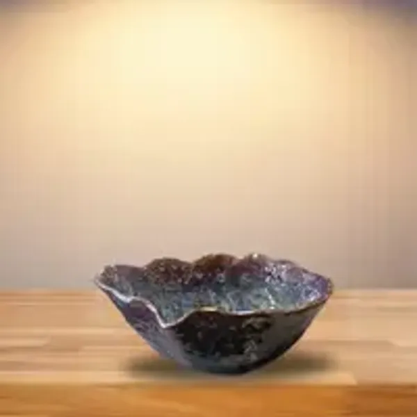 Oval_Studio_Art_Waved_Deep_Platter_Bowl_Dessert_Green_8_5_X_6_Inches