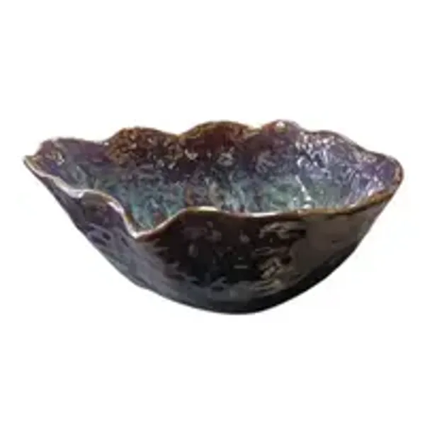 Oval_Studio_Art_Waved_Deep_Platter_Bowl_Dessert_Green_8_5_X_6_Inches