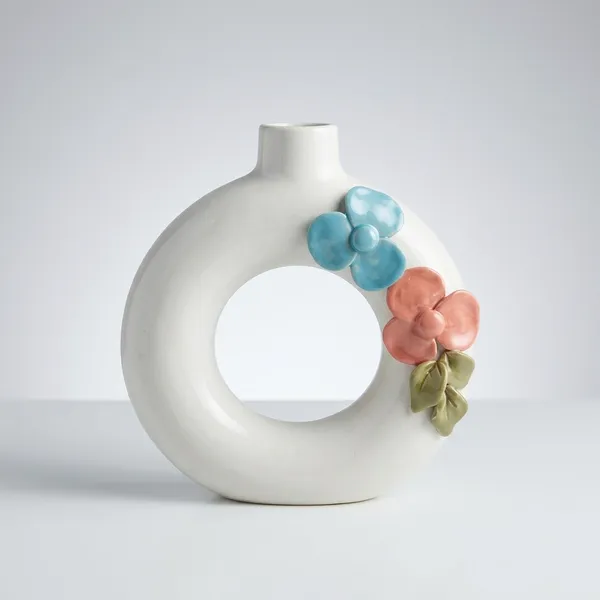 Pastel_Blossom_Ring_Ceramic_Vase_6_Inches