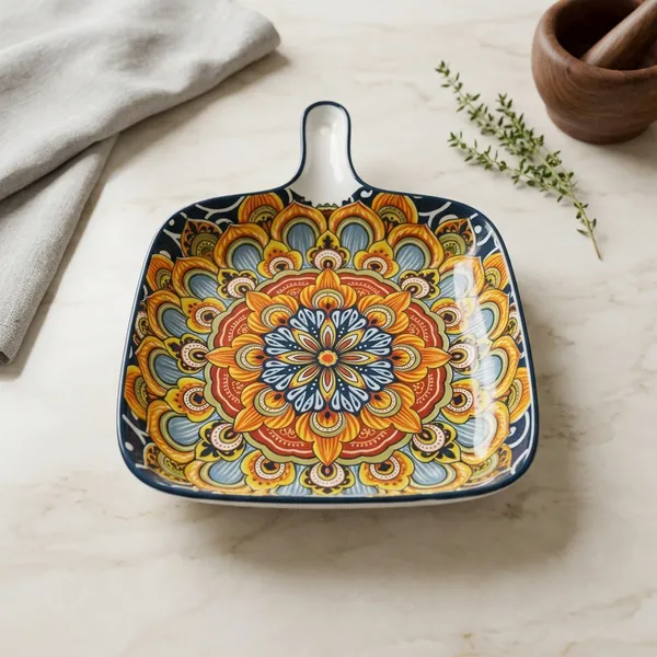 Sunflare_Mandala_Serving_Tray