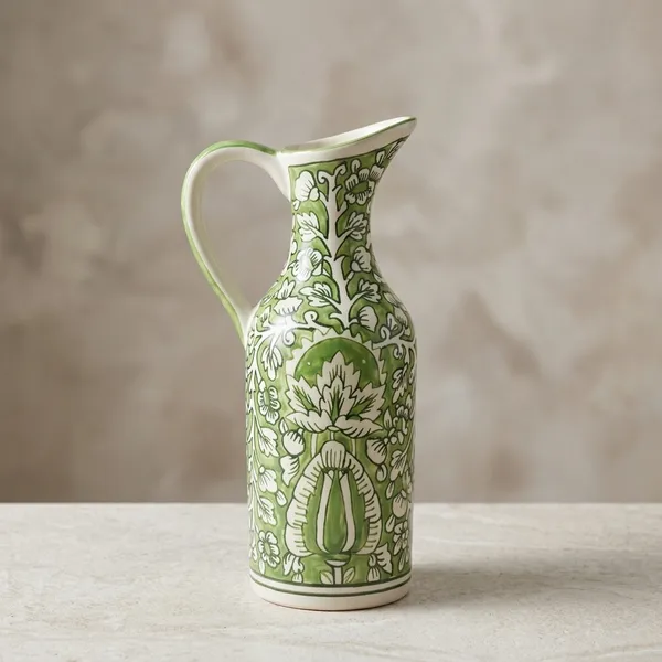 Verdant_Bloom_Handcrafted_Ceramic_Jug_Vase_10_5_Inch