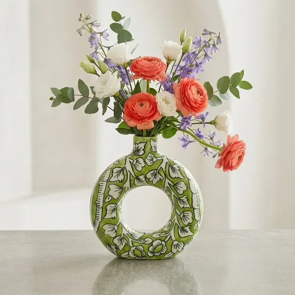 Verdant_Bloom_Handcrafted_Ring_Ceramic_Flower_Vase_7_Inches