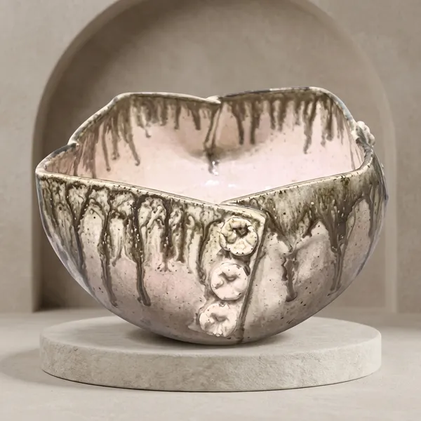 Square_Hand_Folded_Button_Ceramic_Bowl_Pink_Blush_7_X_4_Inches