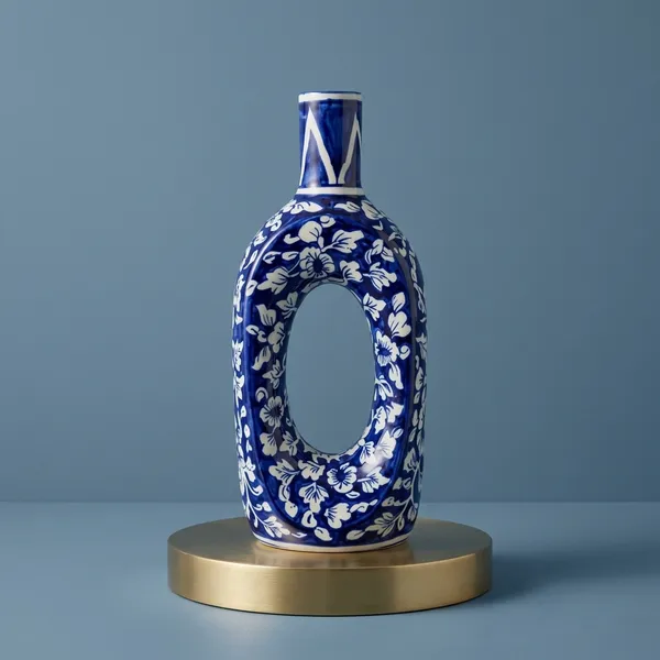 Royal_Sapphire_Hollow_Ceramic_Vase