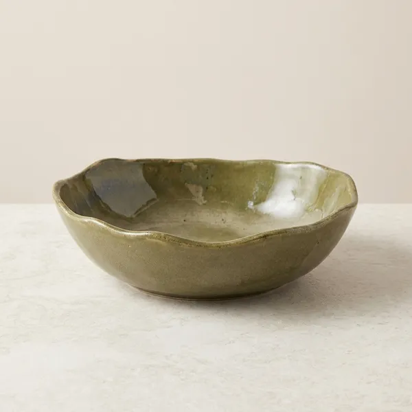 Oval_Wavery_Border_Semi_Deep_Platter_Bowl_Dessert_Green_7x6_Inches