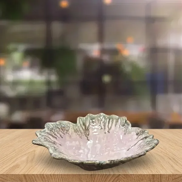Winter_Leaf_Shaped_Pink_Blush_Deep_Bowl_8_Inches