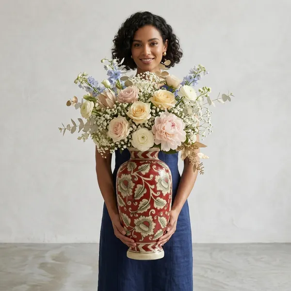 Ruby_Blossom_Handcrafted_Decorative_Vase