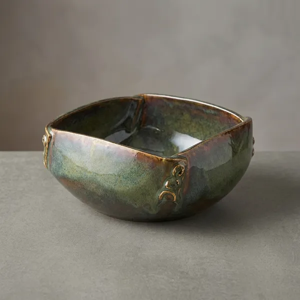 Square_Hand_Folded_Button_Carved_Bowl_Dessert_Green_8_X_5