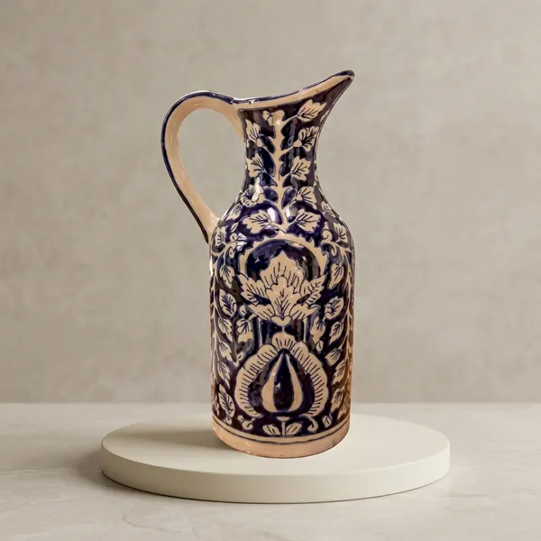 Indigo_Bloom_Ceramic_Jug_Vase