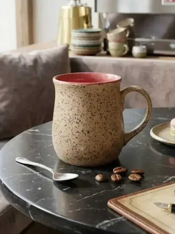 Coral_Speckle_Artisan_Mug