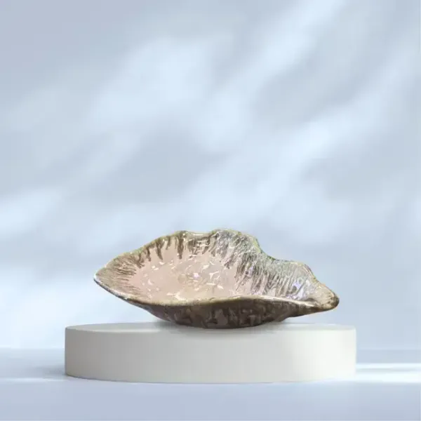 Oval_Stone_Art_Leaf_Shaped_Deep_Platter_Bowl_Pink_Blush_11_5_X_6_5_Inches