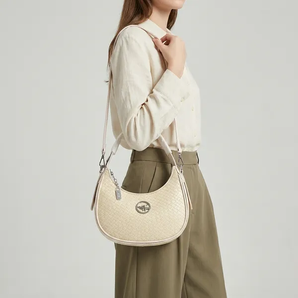 Cream_Pu_Woven_Textured_Crescent_Hobo_Crossbody_Bag_For_Women
