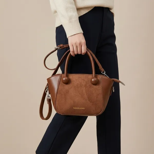 Brown_Faux_Suede_Structured_Trapeze_Handbag_For_Women