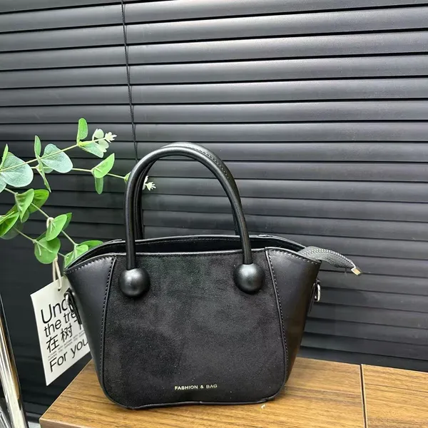Black_Pu_Structured_Dual_Handle_Handbag_For_Women