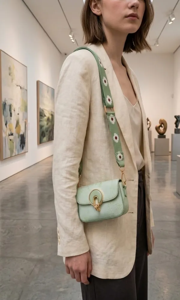 Mint_Green_Pu_Crossbody_Bag_With_Eyelet_Strap_For_Women