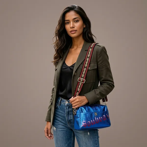 Blue_Pu_Metallic_Embroidered_Shoulder_Bag_For_Women