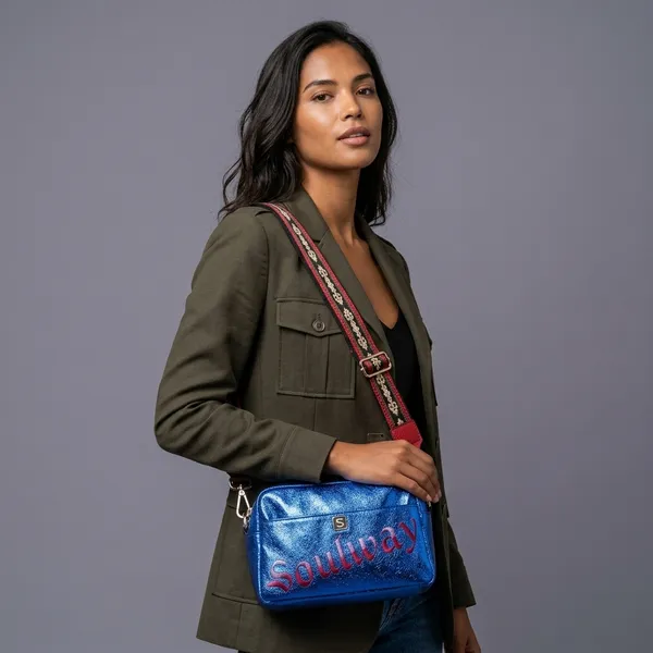 Blue_Pu_Metallic_Embroidered_Shoulder_Bag_For_Women