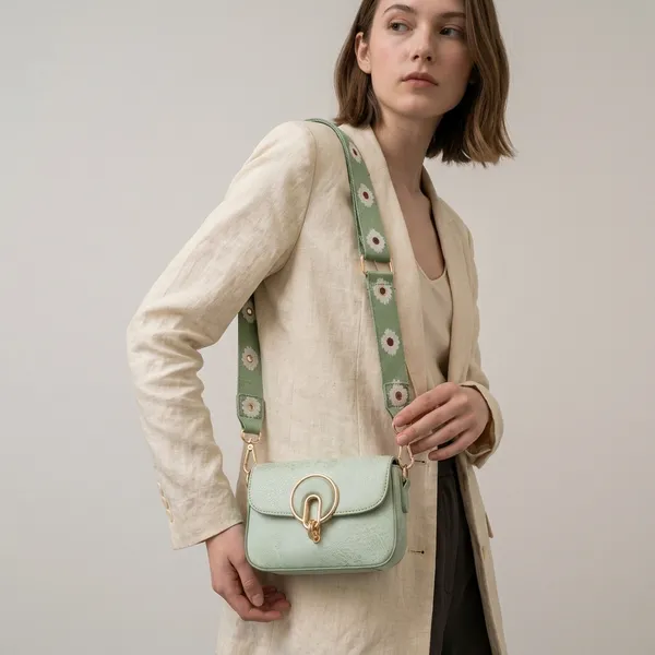 Mint_Green_Pu_Crossbody_Bag_With_Eyelet_Strap_For_Women