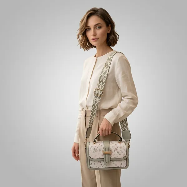 Beige_Pu_Floral_Embossed_Geometric_Strap_Crossbody_Bag_For_Women