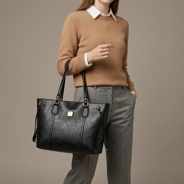 Black_Pu_Vegan_Leather_Tote_Bag_For_Women