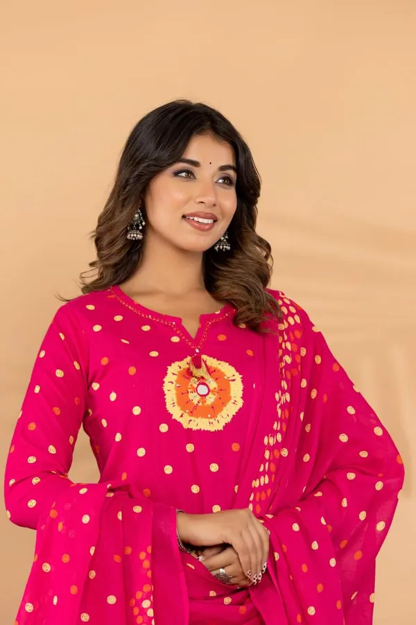 Bandhani_floral_jaipur_suit