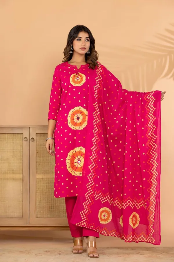 Bandhani_floral_jaipur_suit