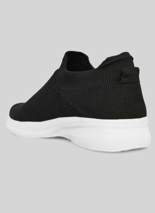 Black_White_Flyknit_Slip-On_Sneakers_For_Men