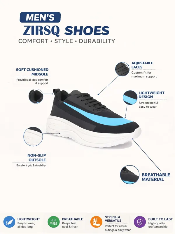 Black_Blue_Mesh_Lace-Up_Sneakers_For_Men